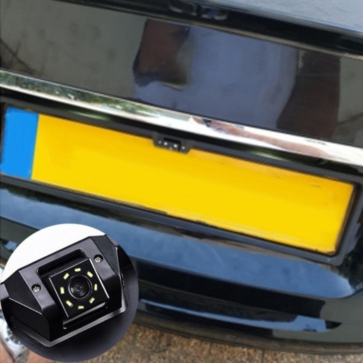 European license plate camera reversing night vision rear view