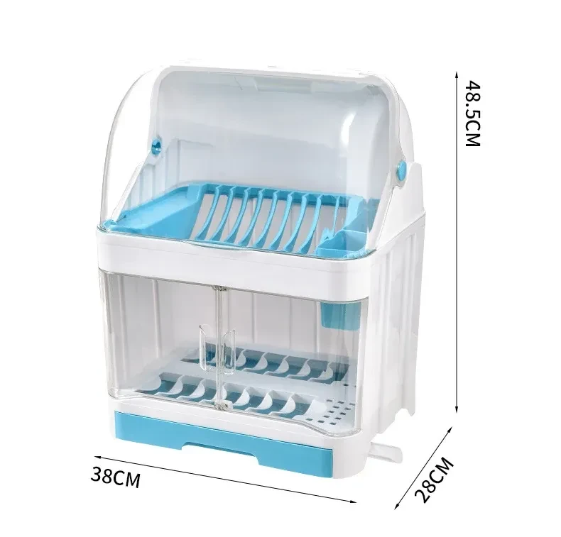 Double Layer Ultraviolet Disinfection Cupboard Kitchen Table Top Tableware