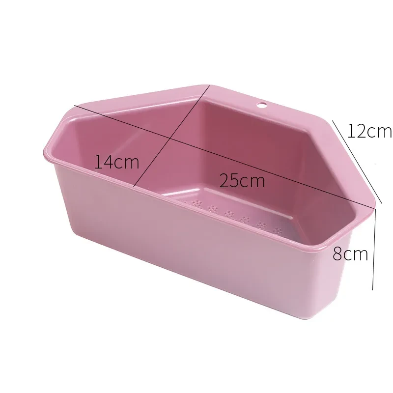 Kitchen Sink Triangle Drain Basket Pool Drain Basket Rag Storage Basket