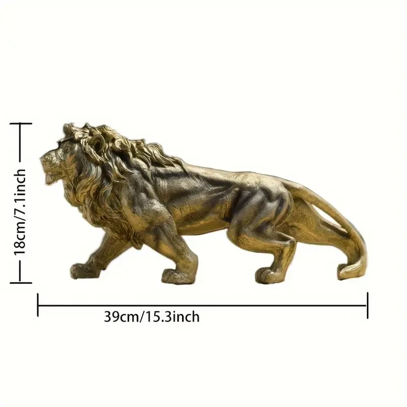 1pc, Majestic Lion Sculpture Statue