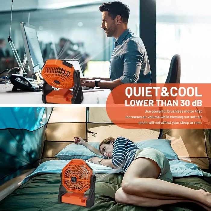 Portable Camping Fan Rechargeable