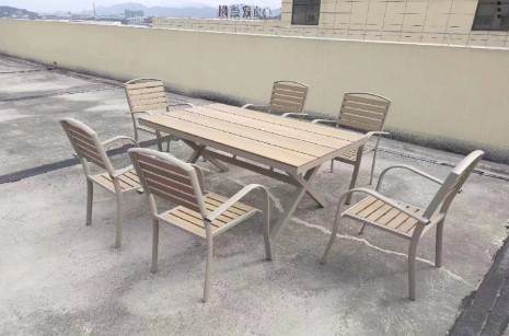 Foldable patio outdoor chairs and table set 7pcs