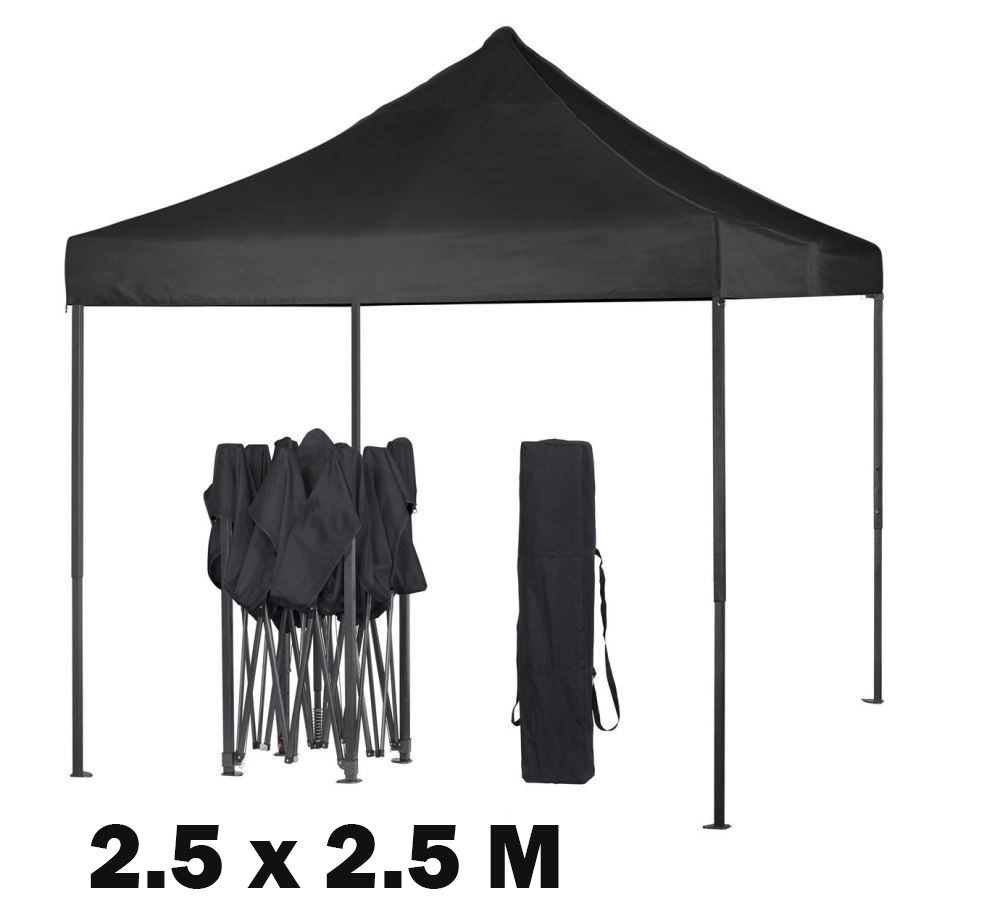 Gazebo 2.5m x 2.5m Black
