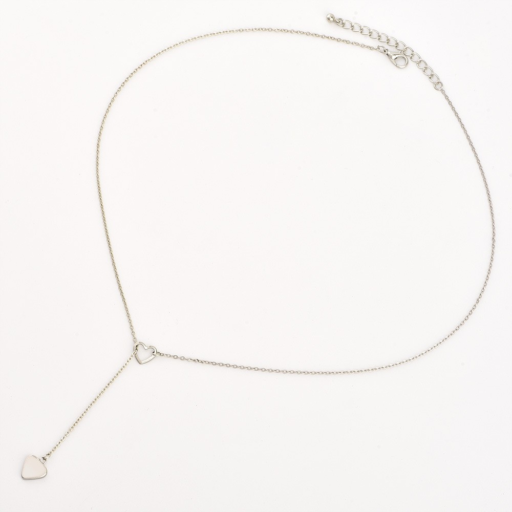 Peach Heart Pendant Women's Y-shaped Necklace