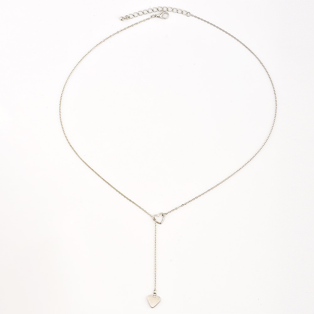 Peach Heart Pendant Women's Y-shaped Necklace