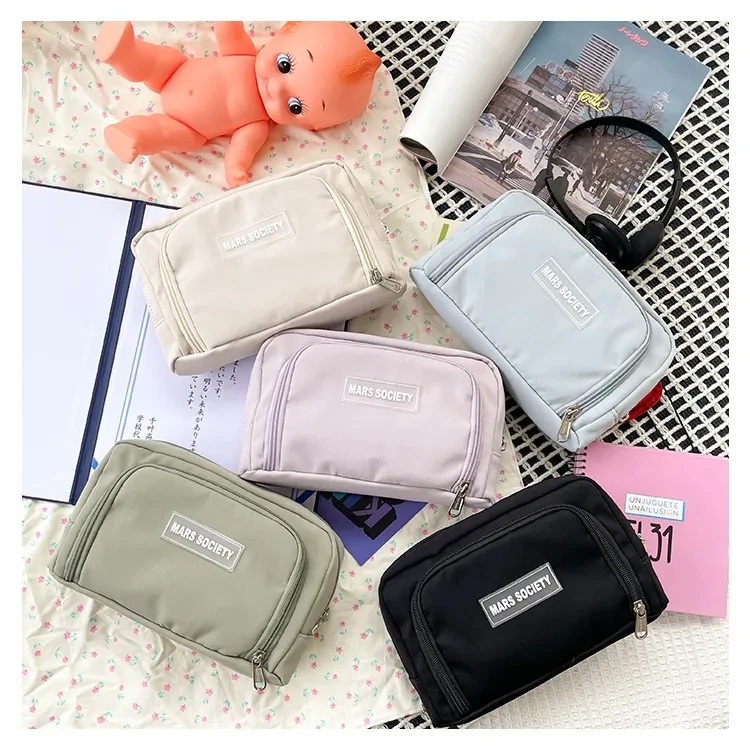 Simple Girl Student Large Capacity Pencil Case