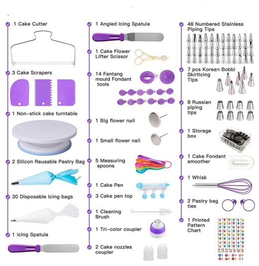 Flower bag baking tools