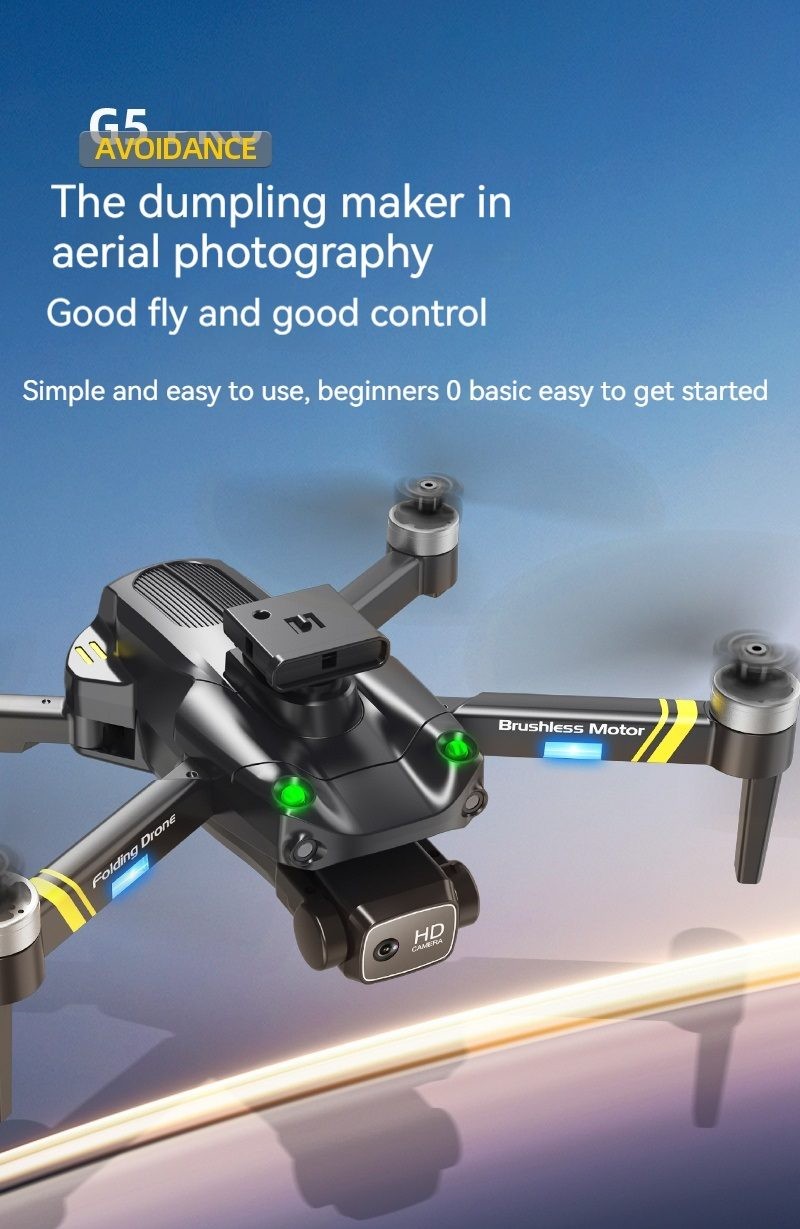 Drone, G5, 4K Dual Camera, Obstacle Avoidance. with 2 Batteries