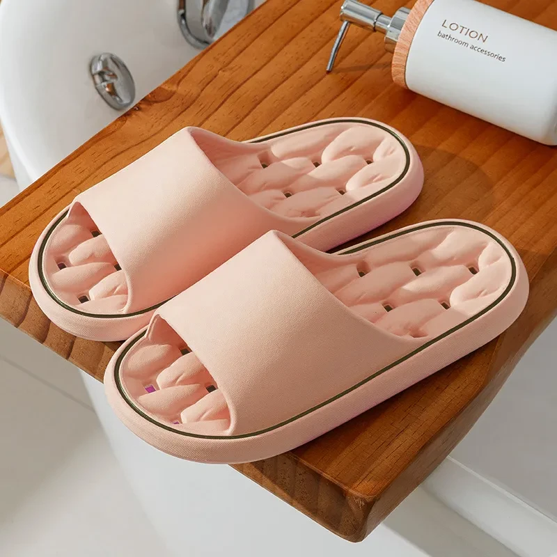 Non-slip Design Bathroom Slippers Home For Women Men