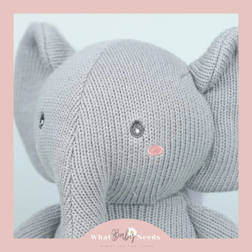 Caitlyn Baby Doll / Animal Knitted Doll / Cute Child Doll / Elephant Deer Rabbit Doll / New Born Bunny Doll