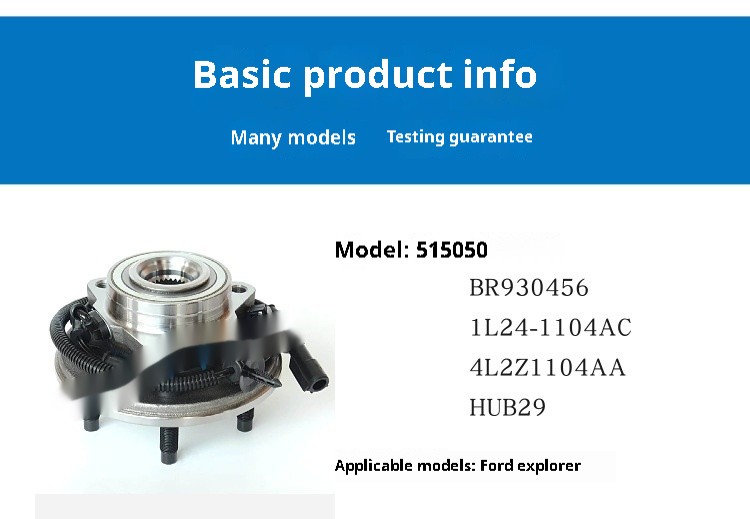 Bearings And Wheel Hubs Suitable For Automobiles