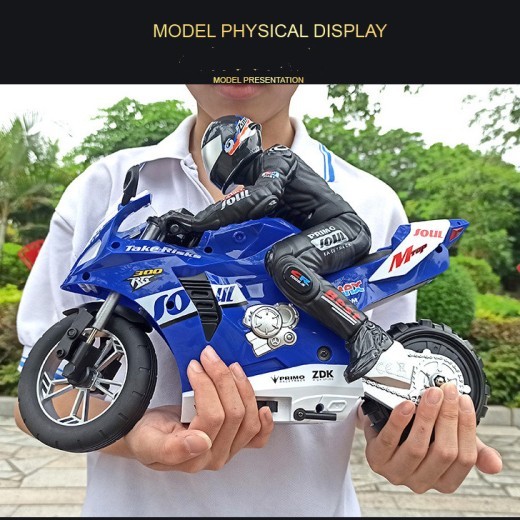 Balanced Remote Control Stunt Electric Motorcycle Can Stand And Drift Sound And Light Toy