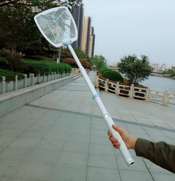 Electric Mosquito Swatter Retractable Folding Fly Swatter Rechargeable Mosquito Swatter