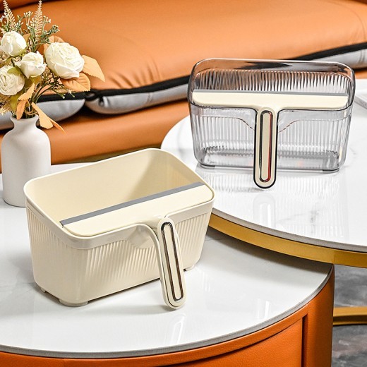 Desktop Trash Bin Household With Scraper