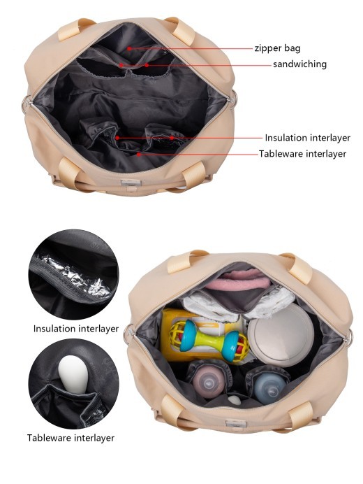 Large Capacity Mummy Bag Travel Diaper Pending Delivery Storage