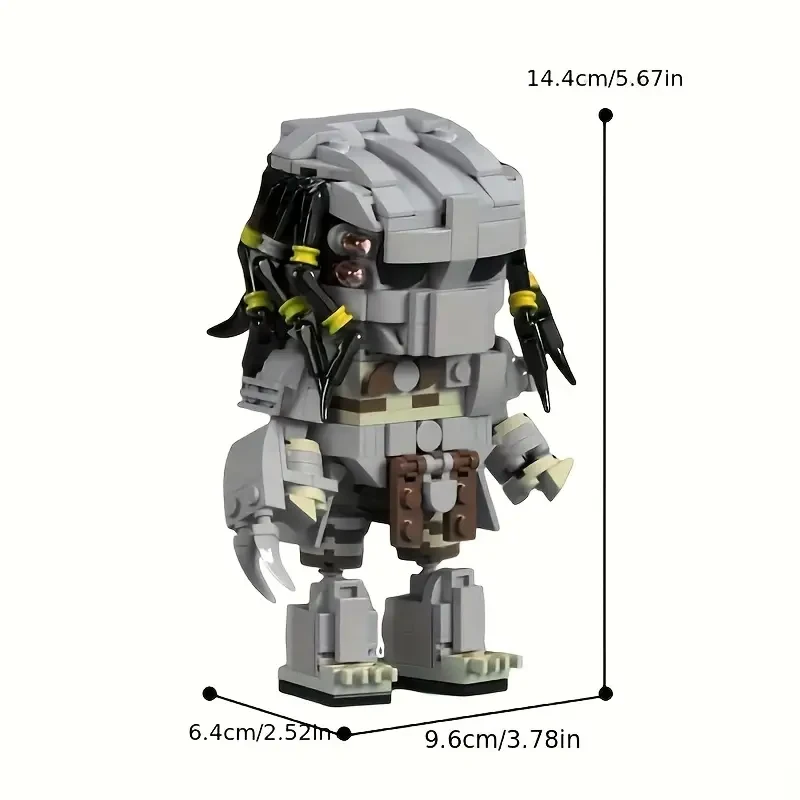 405pcs Iron Blood Warrior MOC Building Block Toy with Paper Instructions