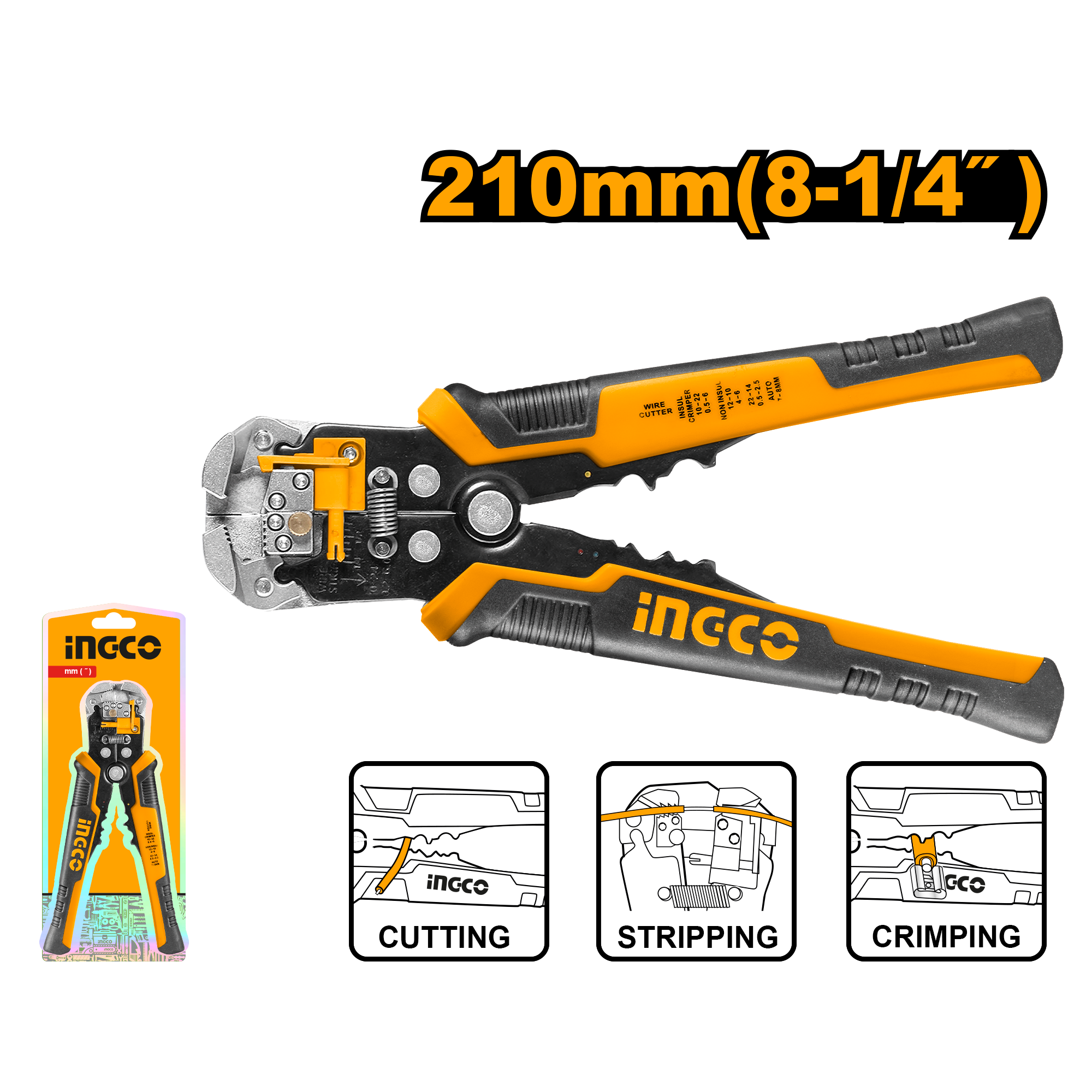 Automatic wire stripper 210mm(8-1/4)