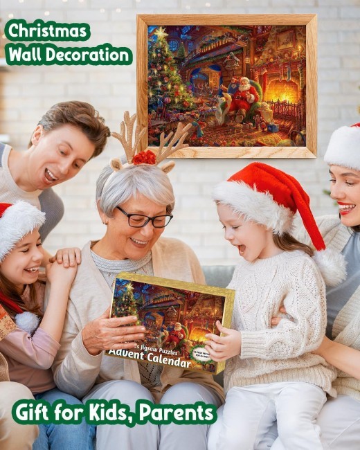 Christmas 24-day Countdown Scene Puzzle