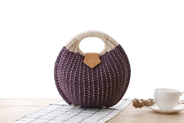 Rattan handbag
