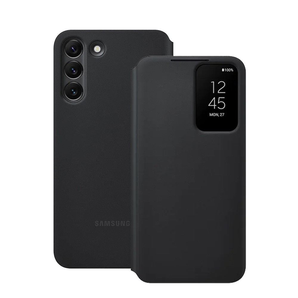 Original Samsung Clear View S-View Flip Cover for Galaxy S22/S22+