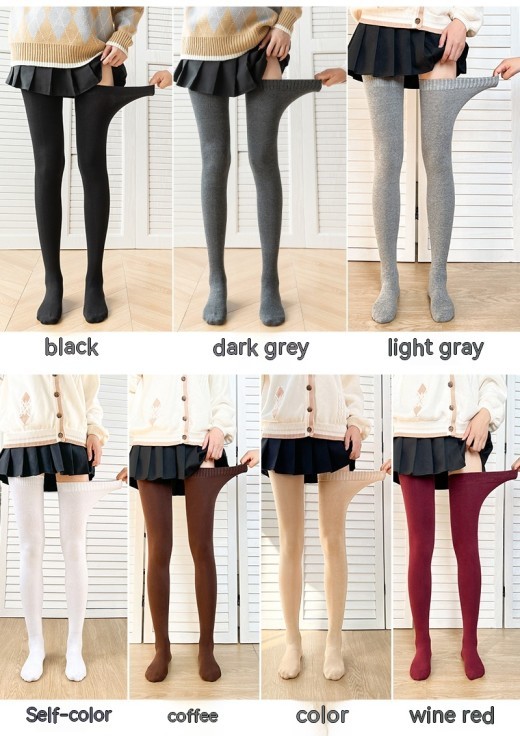 Lengthened Overknee Plus-sized Silicone Non-slip High-top Cotton Socks