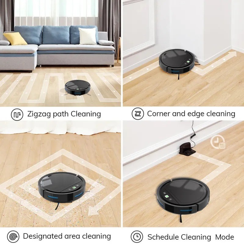 Automatic Rechargeable Sweeper Vacuum Cleaner with Remote Control