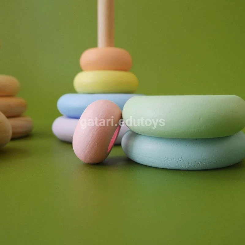 Gatari Edutoys - Wooden Stacking Ring / Wooden Toys