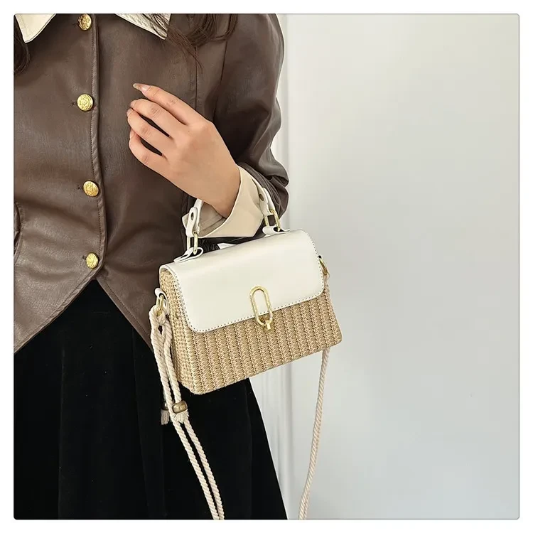 Handbag Western Style One-shoulder Versatile Woven Bag