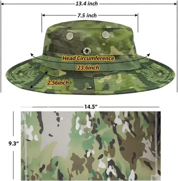Cooling Neck Gaiter Face Mask Boonie Hat Set