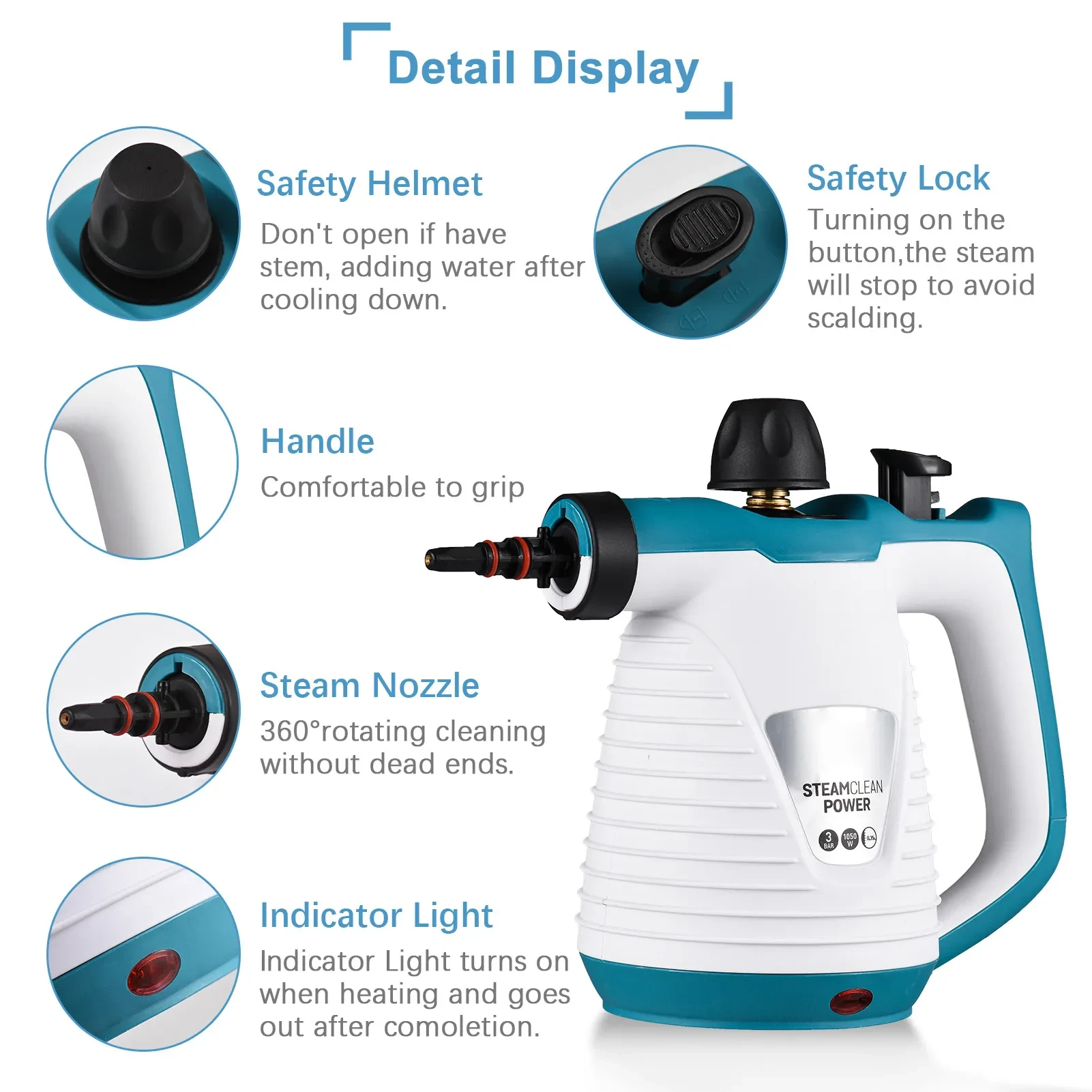 Steam Cleaner Multi-functional Kitchen Decontamination