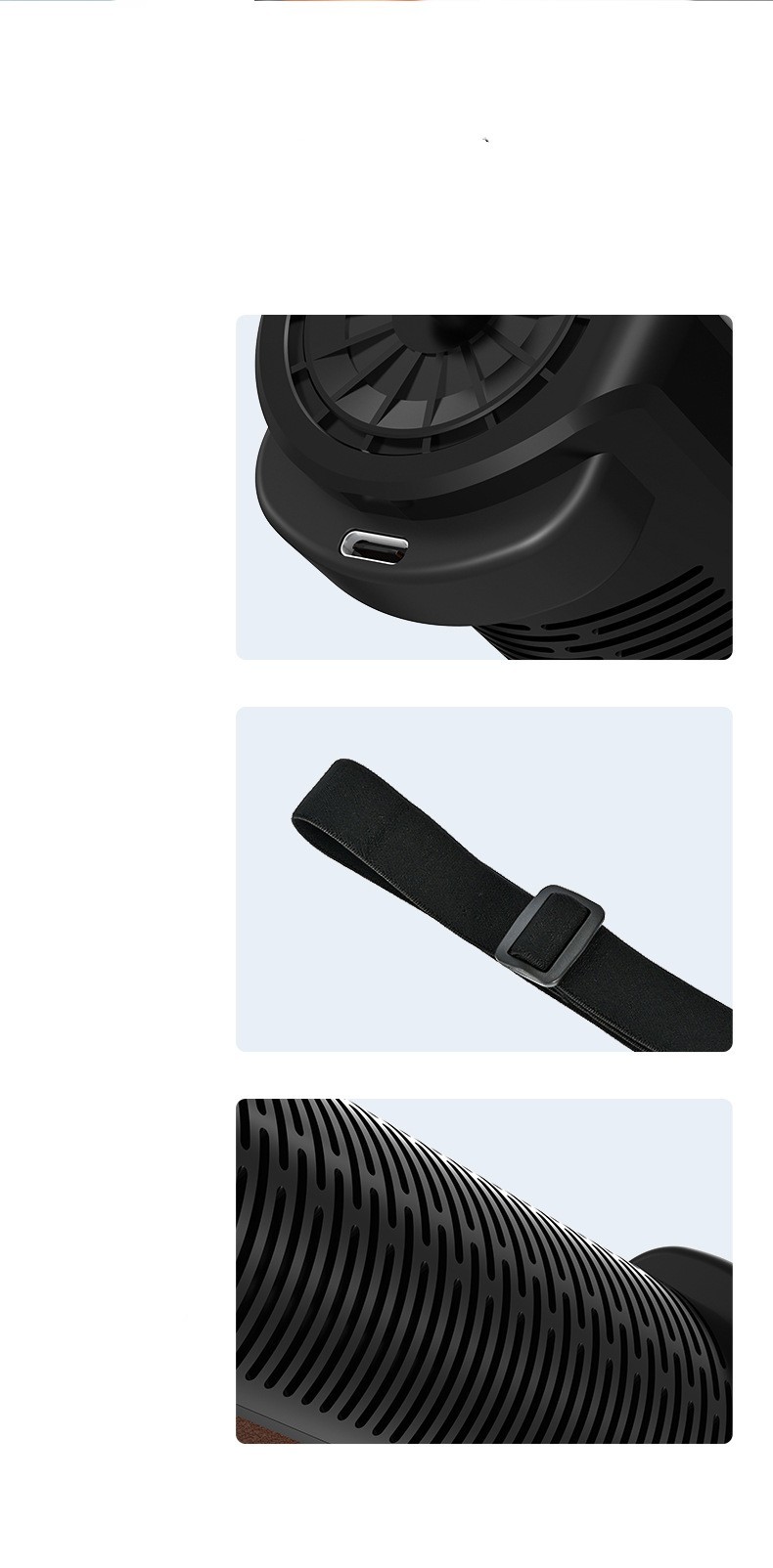Ventilated Rear Bladeless Car Mounted Fan