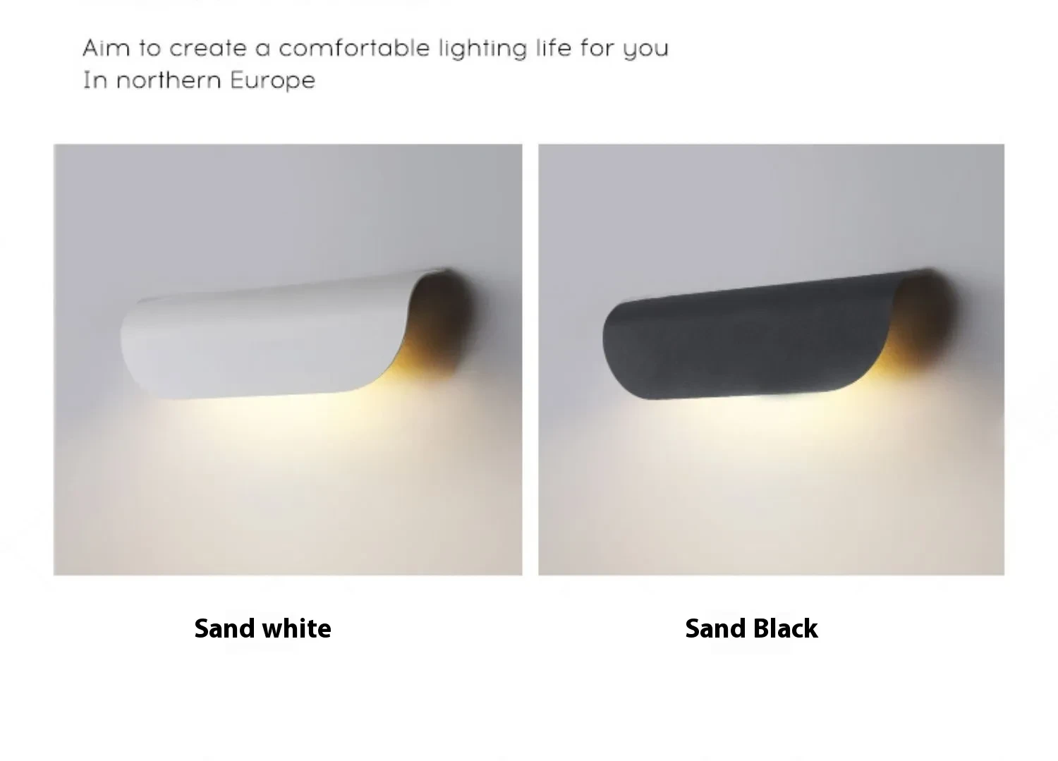Black And White Minimalist Villa's Door Headlamp