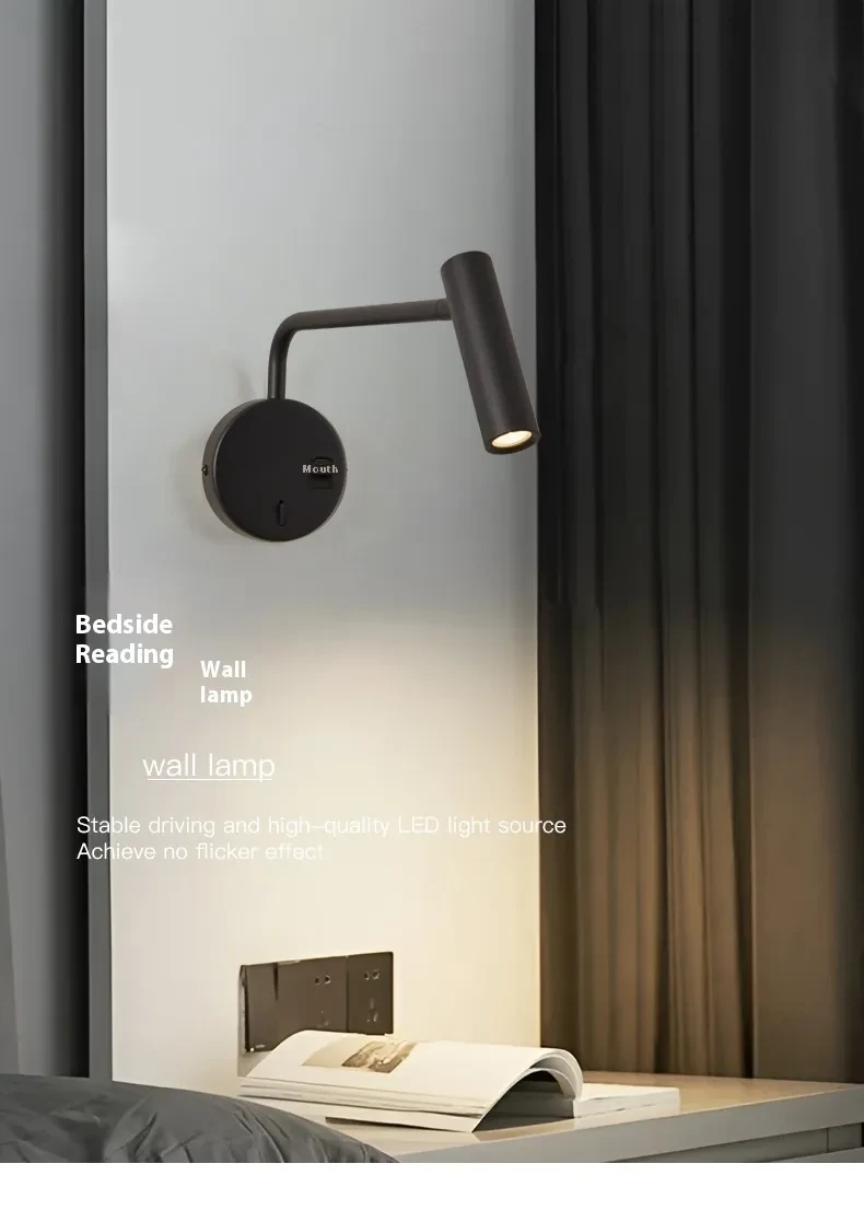 Reading Wall Lamp Bedside Minimalist Creative Wall Lamp