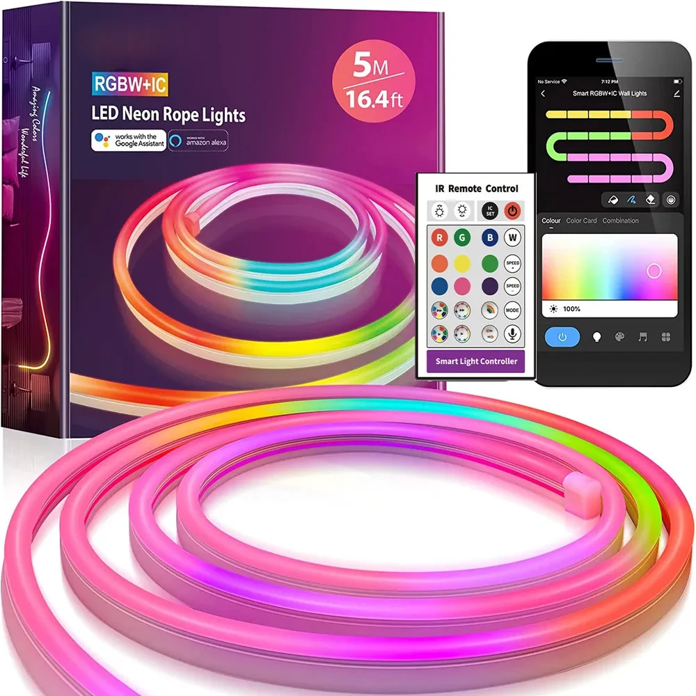 Application Control Graffiti Smart LED Light With Neon Strip