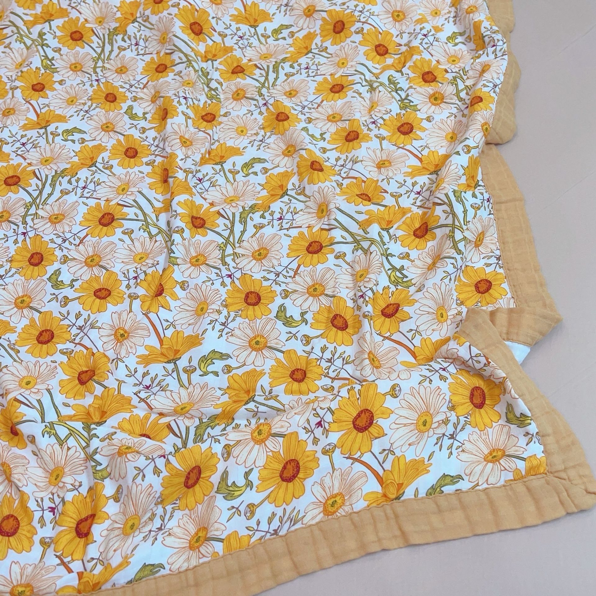 Summer Air Conditioning Blanket Bamboo Cotton Four-layer Yarn Single Child Cool Feeling Quilt Thin Blanket