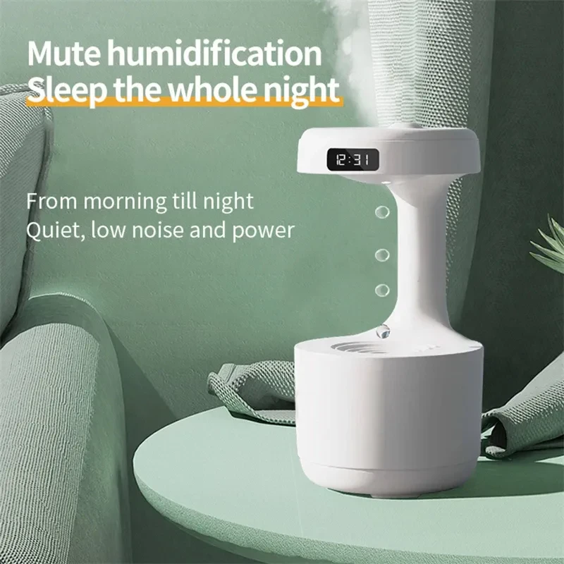 Humidifier With Clock Water Drop Backflow