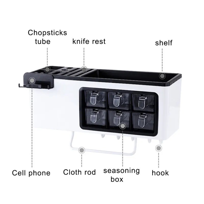 Multifunctional Wall-Mounted Home Storage Jar