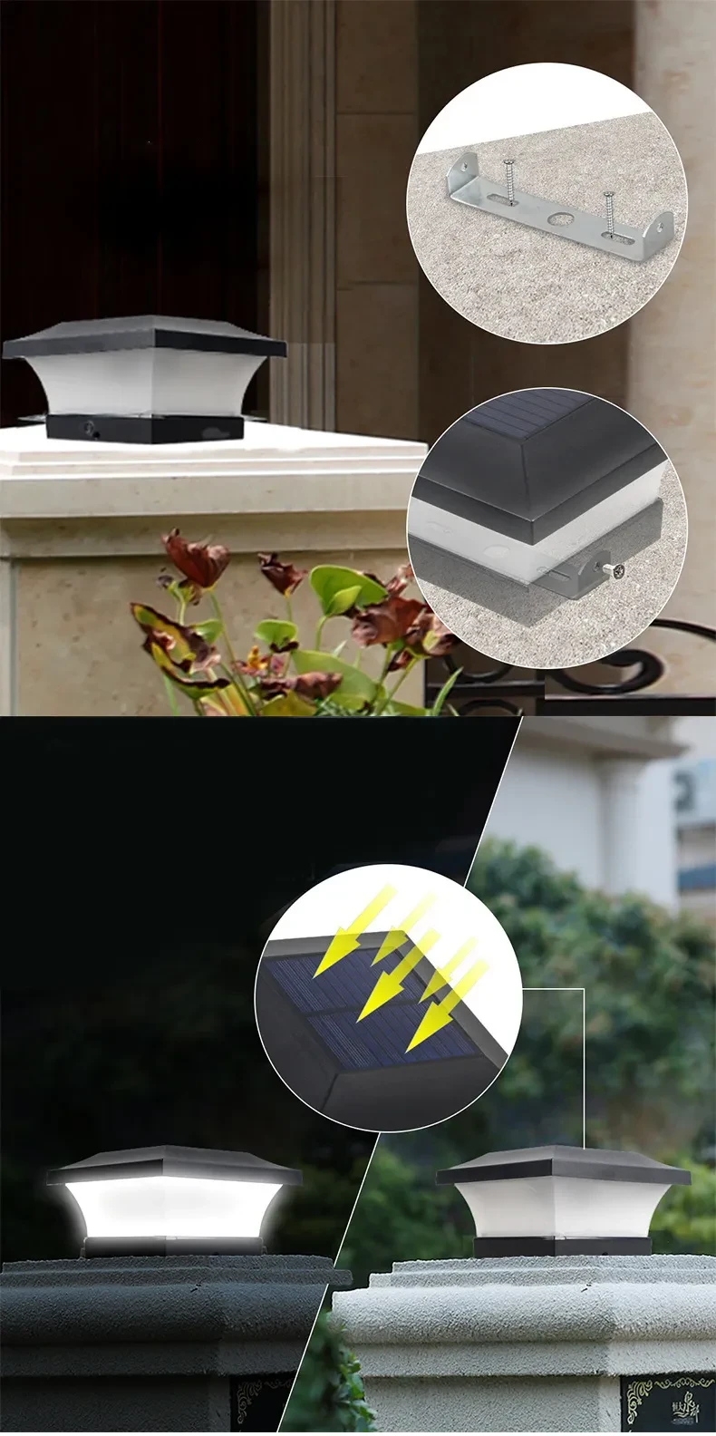 Solar garden lighting