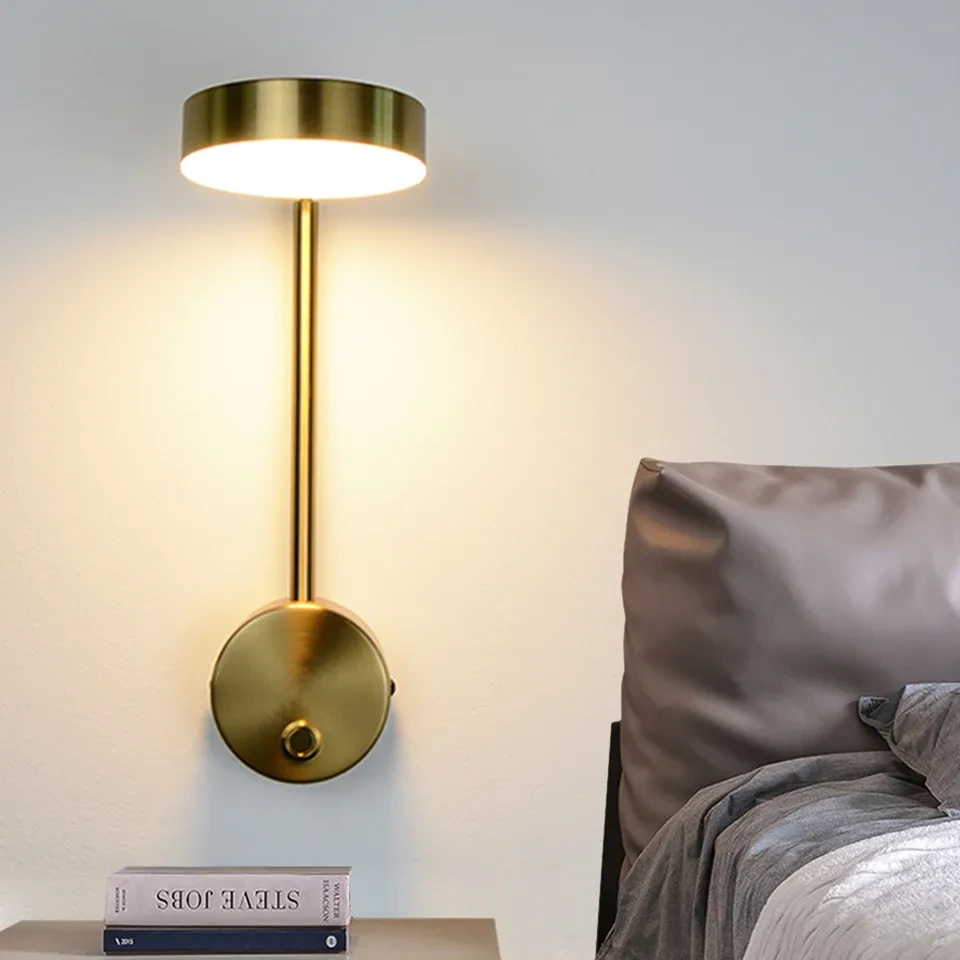 Bedside Lamp Wall Lamp Rotary Key Switch Lamp