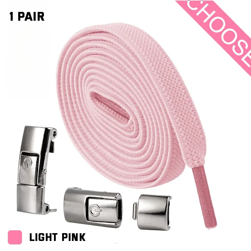 Press Lock Shoelaces Without Ties Elastic Laces