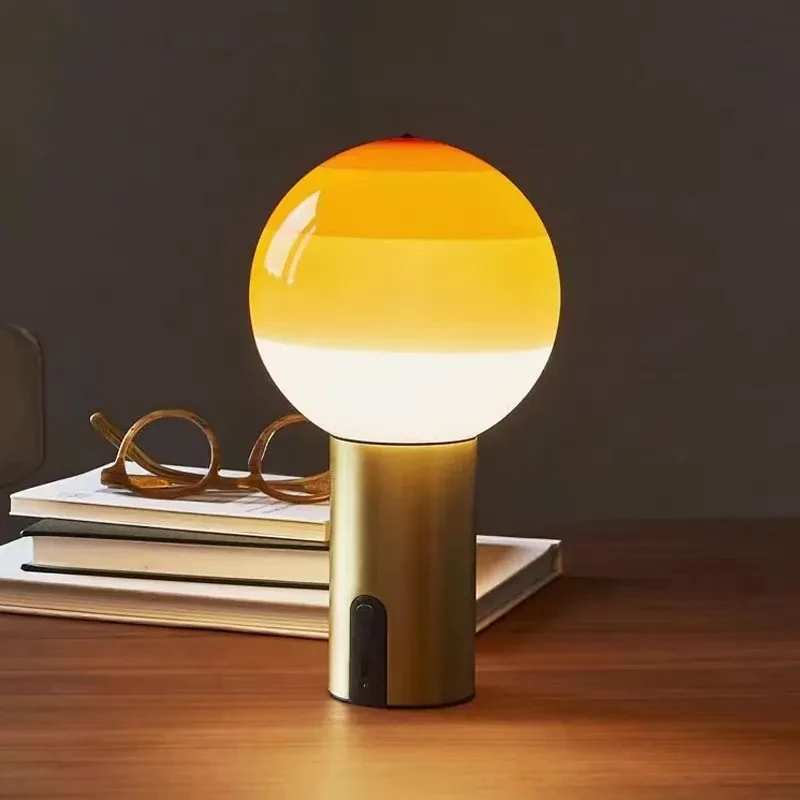 Personalized Simple Planet Color Glass Lamp