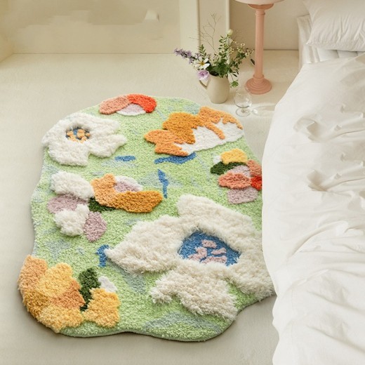Bedroom Bedside Carpet Girl Room Decoration