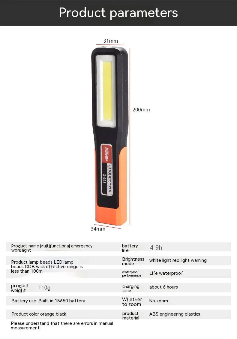 Work Light Auto Repair Super Bright Strong Light Led