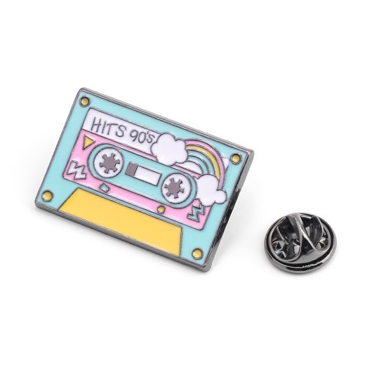 Rainbow tape Brooch