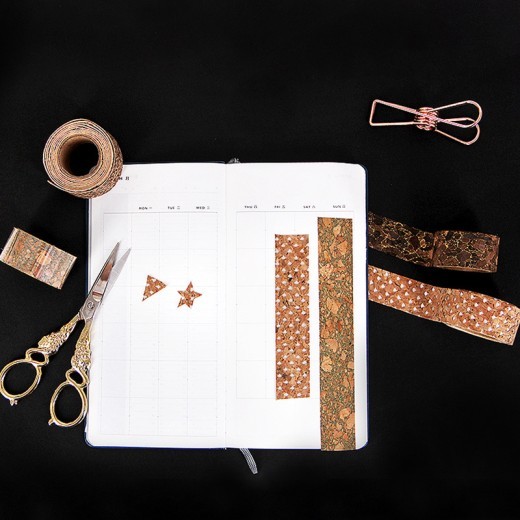Cork Hand Account Tape Boxed And Paper Tape