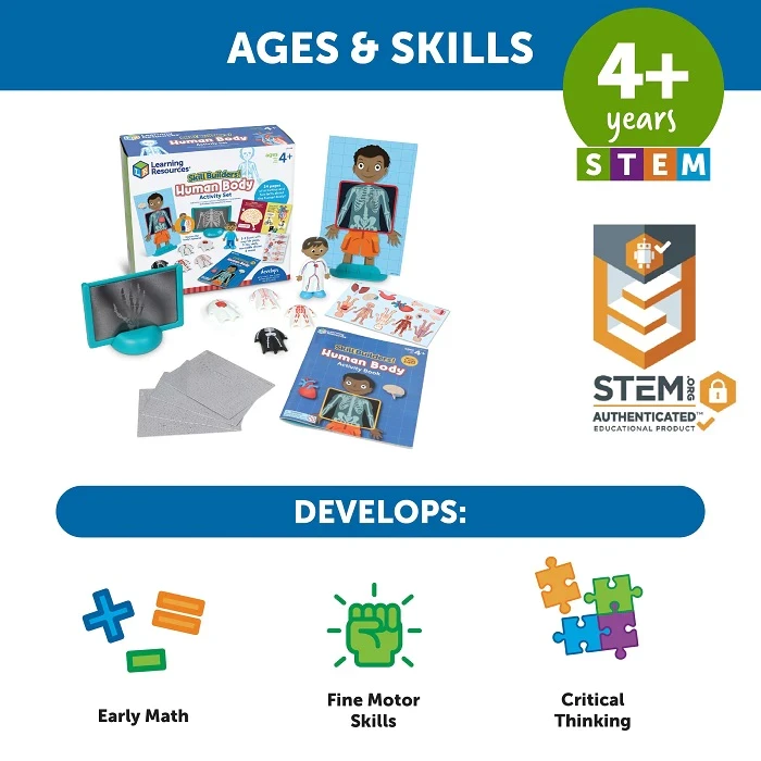 Learning Resources Skill Builders! Human Body Activity Set