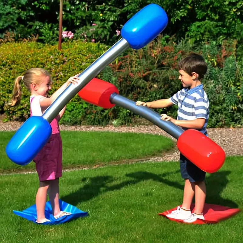 2pcs Inflatable Fighting Sticks Lawn Children's Fighting Game Parent-Child Interactive Game Interactive Fighting Sticks Thickened PVC Material Toy Fighting Sticks