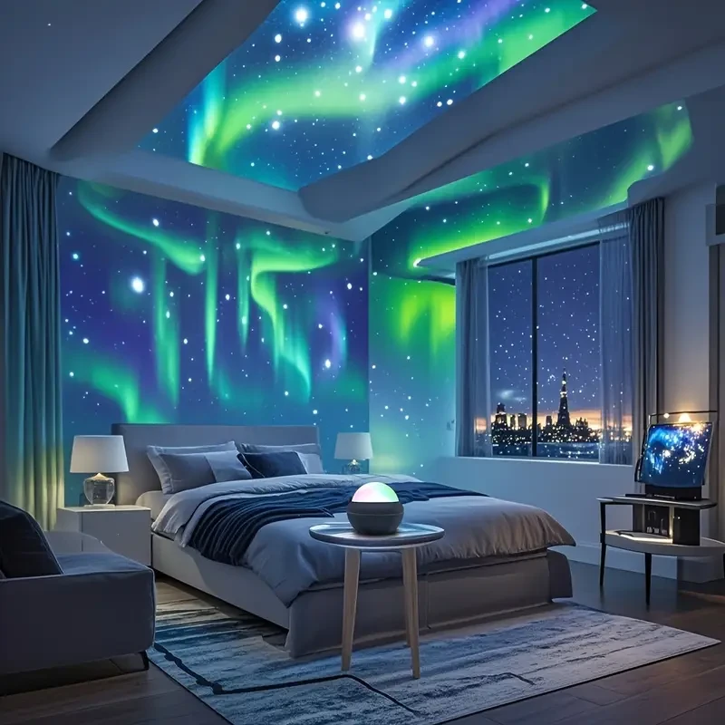 USB-Powered Magic Ball with Colorful Northern Lights - Remote Control