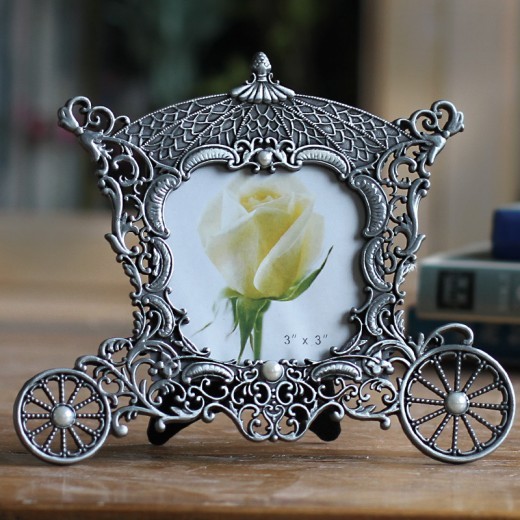Vintage copper photo frame