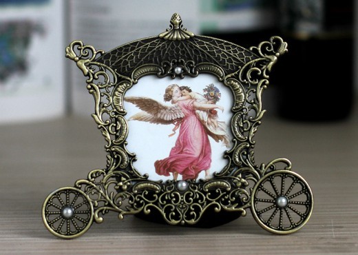 Vintage copper photo frame